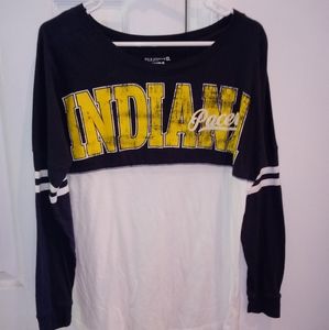 5th & Ocean Women's Indiana Pacers Long Sleeve Shirt NWOT